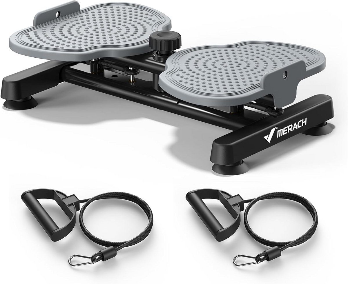 Twistbord met Weerstandsbanden - Balans- en Trainingsschijf voor Taille, Buik, Benen & Billen - Max 136KG
