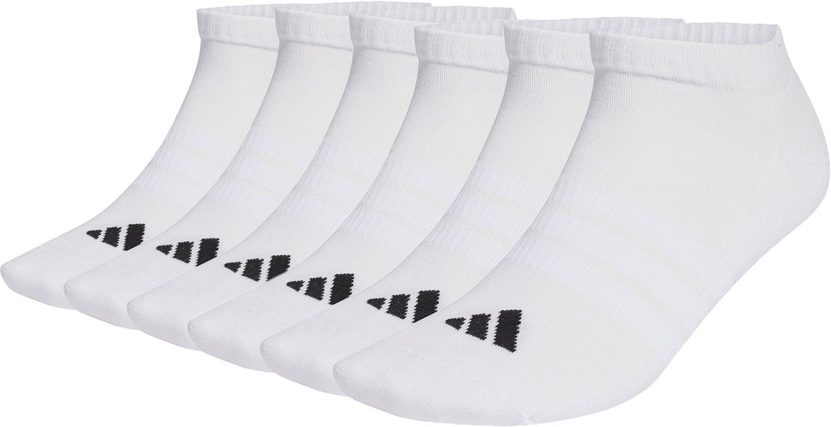 Cushioned Essentials Low Cut Socks 6 Pair Pack Wit