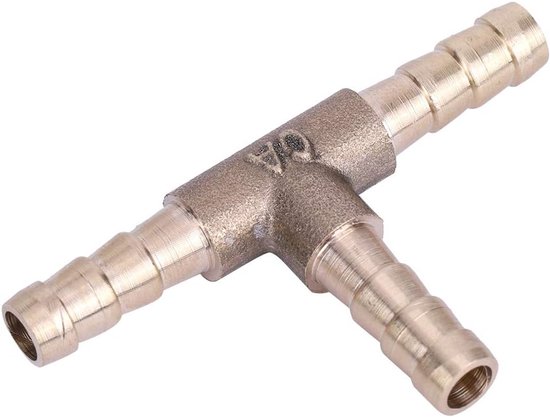 Jcasbdn 3-weg Slangsplitter 8 Mm – Y-vormige Koperen Connector Voor Water, Olie En Gas – Geschikt Voor Boten, Tanks En Irrigatie