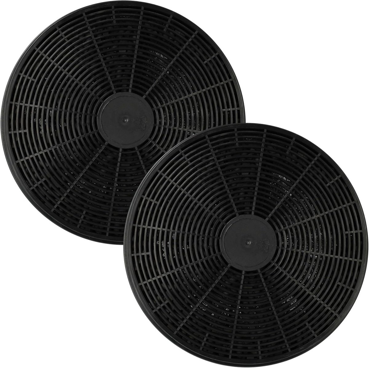 Set van 2 Universele Koolstoffilters voor Afzuigkap 17,5 cm