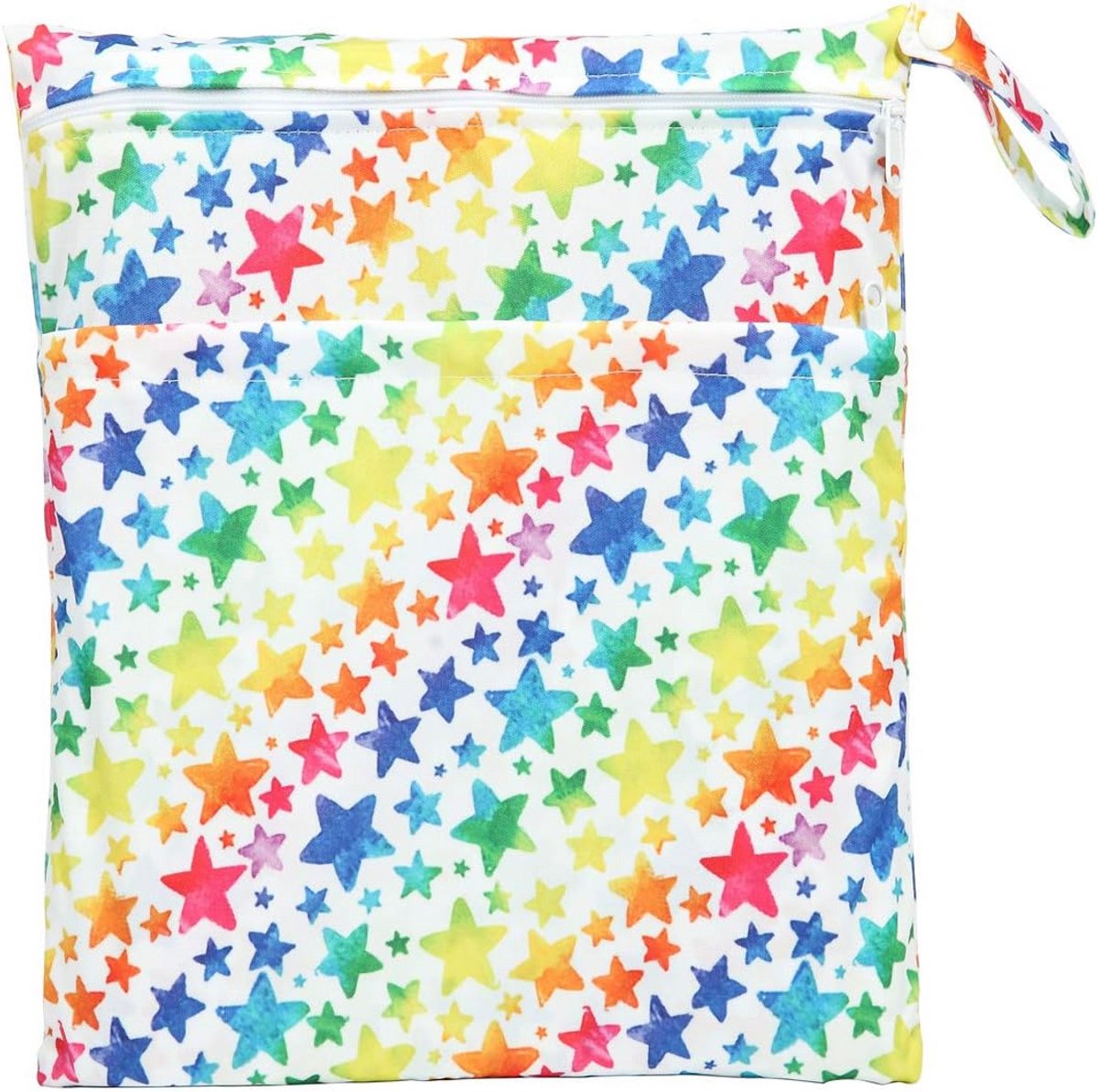 Herbruikbare Natte Luiertas met Twee Vakken en Ritssluiting voor Vuile Luiers en Kleding