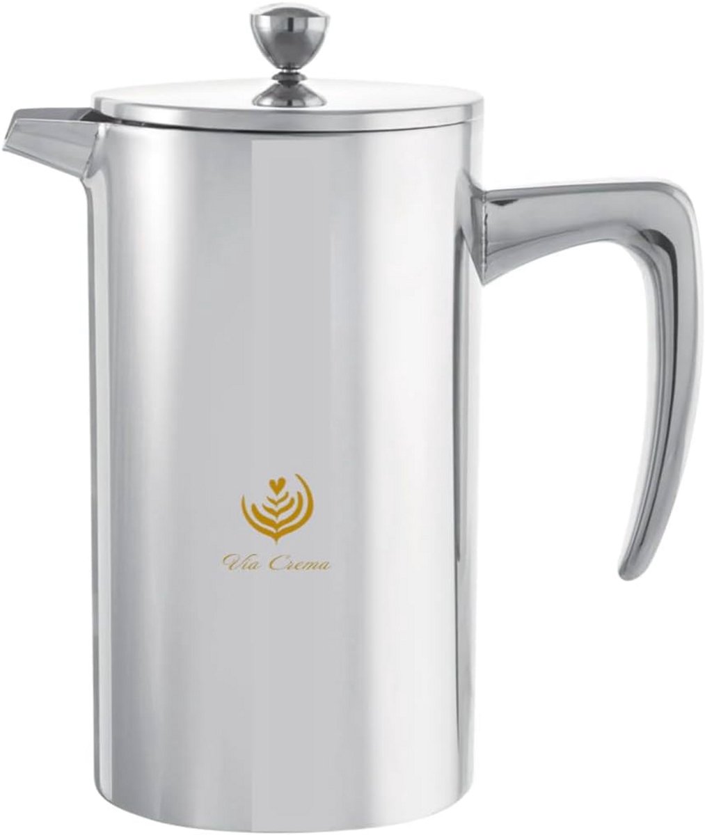 Dubbele French Press Koffiezetapparaat 800/1000 ml Glas en RVS