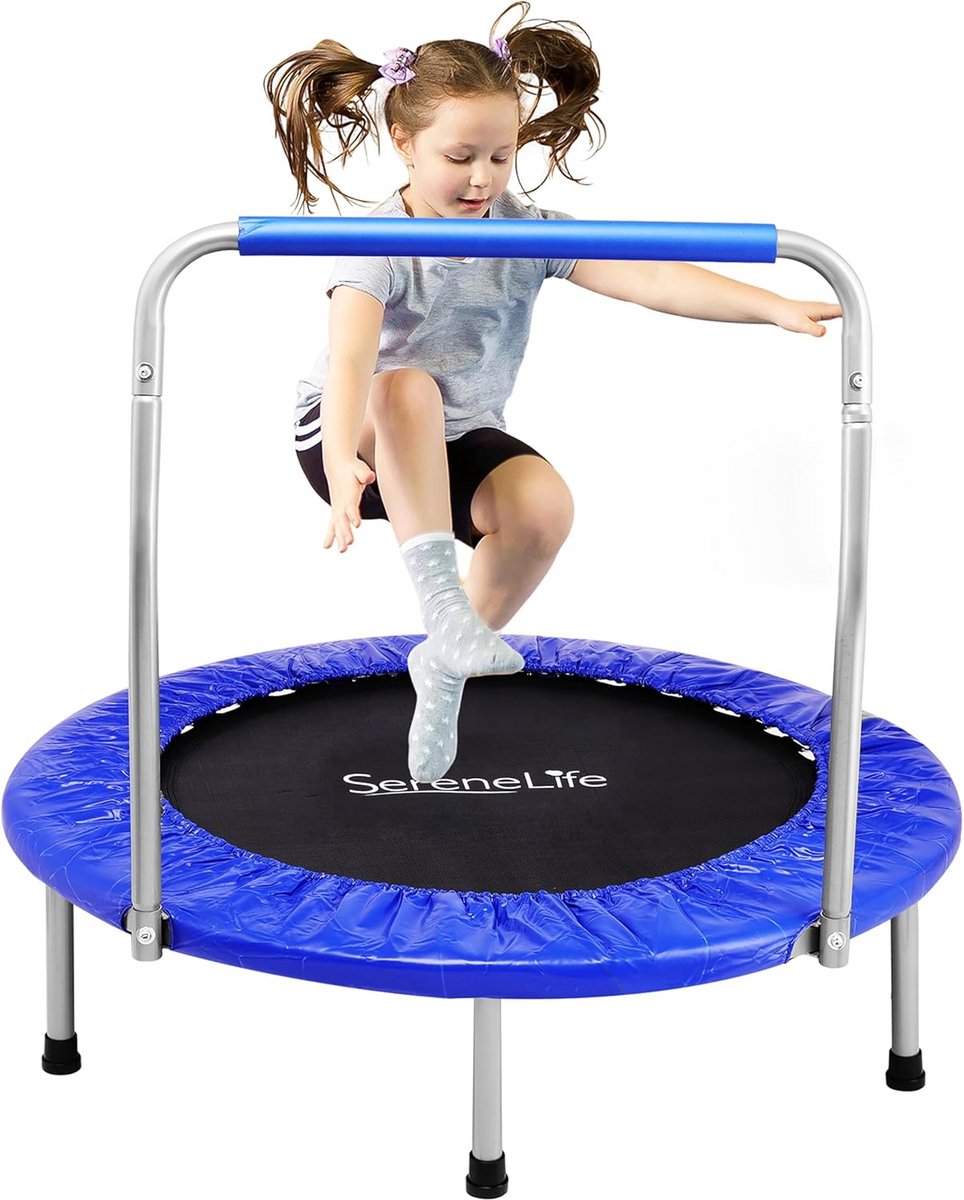 Opvouwbare Mini Trampoline met Handgreep voor Fitness en Revalidatie