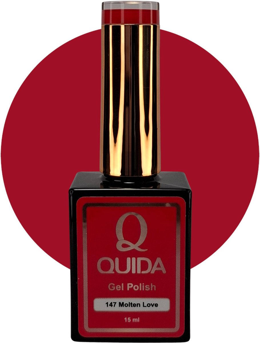 quida gelpolish #147 molten love rood 15ml