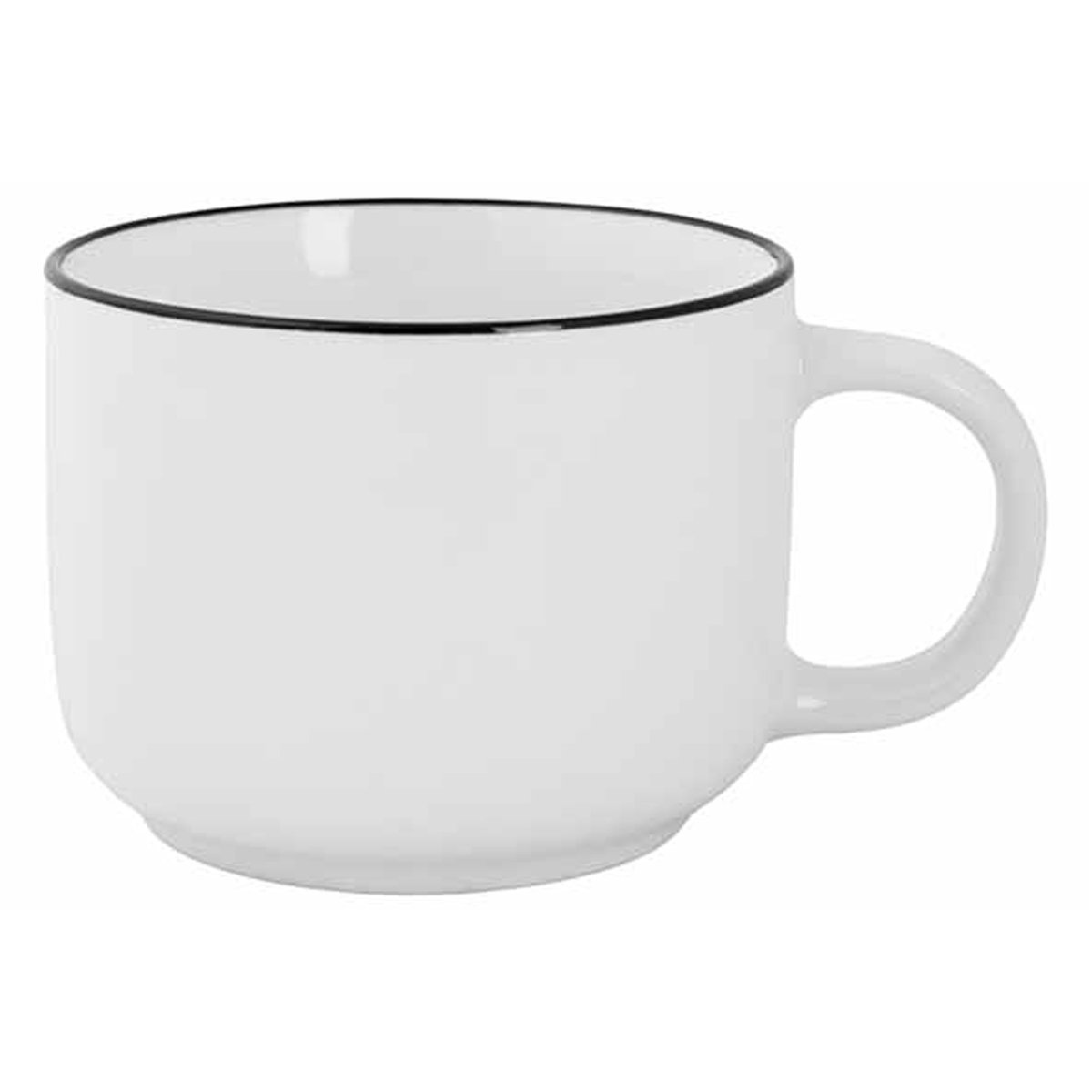Cosy & trendy Soepkom Renee - wit - 14 x 8 cm - porselein - soep/saus kom - 480 ml
