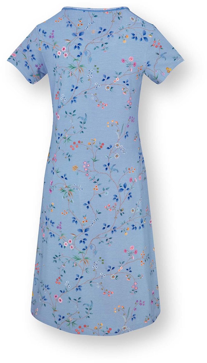 Pip Studio Daniela Nachthemd Lange Mouw Dames - Loungewear - Delhi Dreams - Blauw