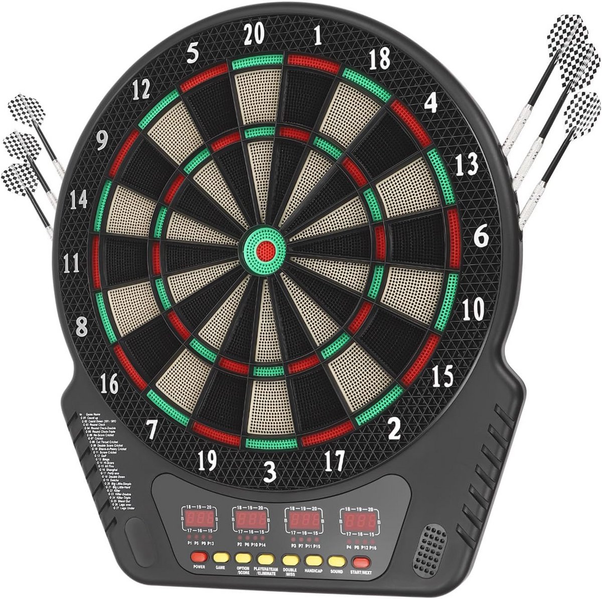 Elektronisch Dartbord met 27 Spelletjes en LED-Displays voor Thuis en Bars