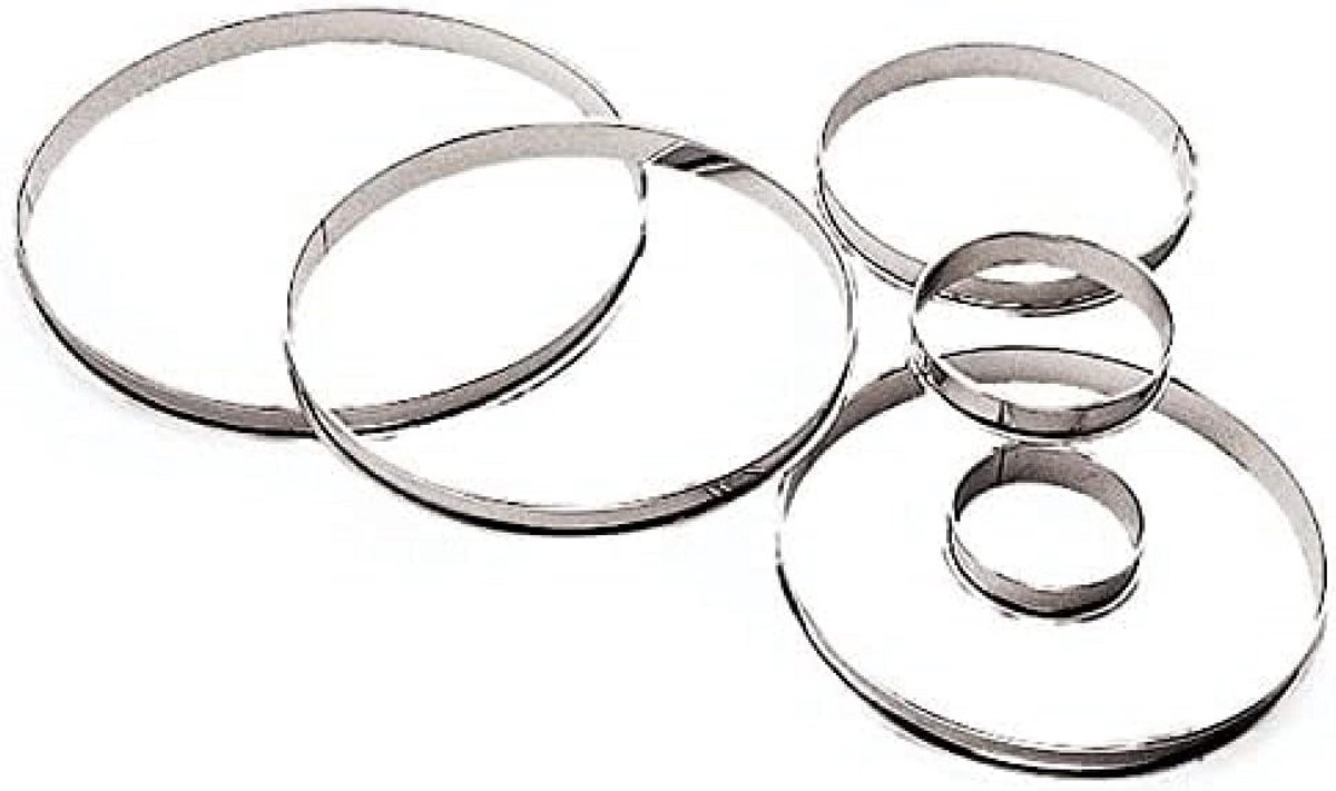 RVS Taartring 20 cm – Keukenaccessoire voor Perfecte Presentaties