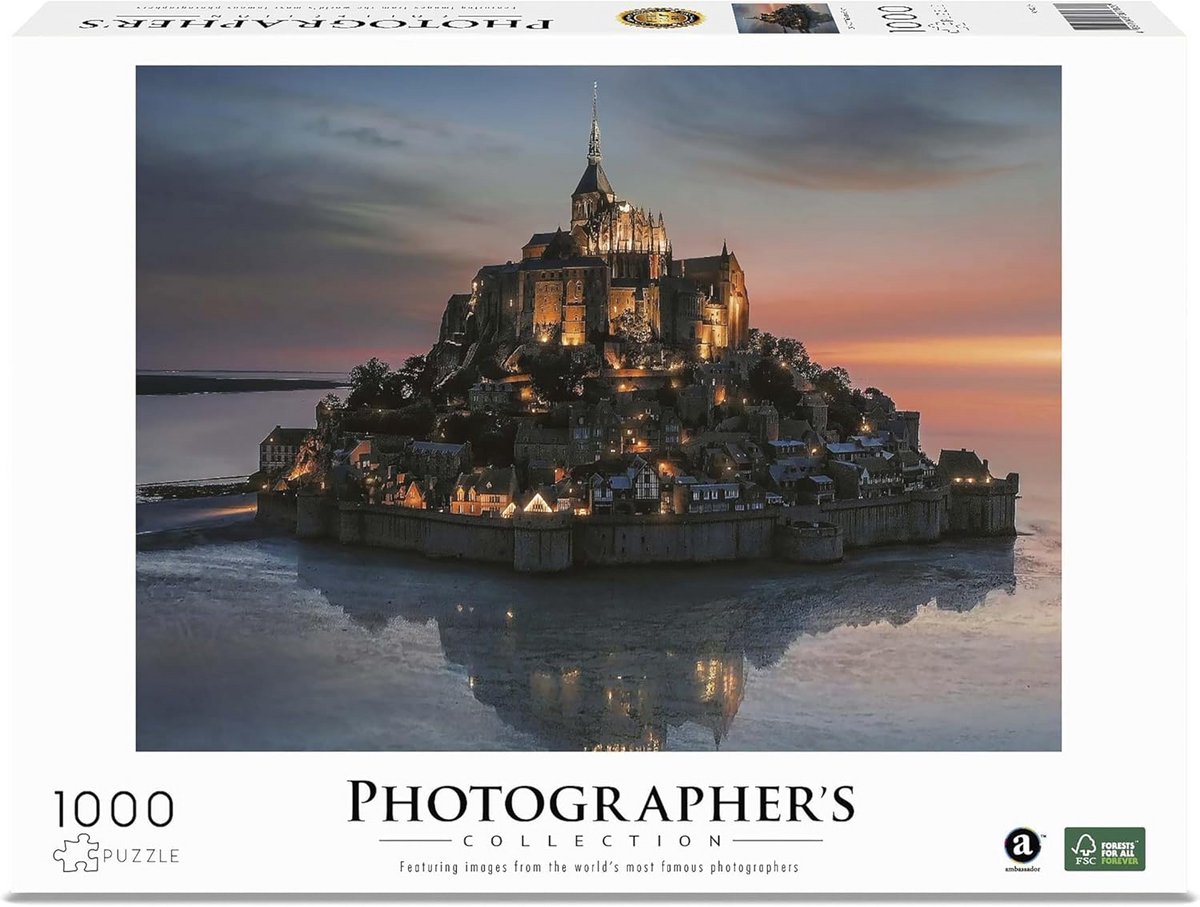 Mont Saint-Michel Puzzel - 1000 Stukjes voor Volwassenen en Kinderen vanaf 12 Jaar