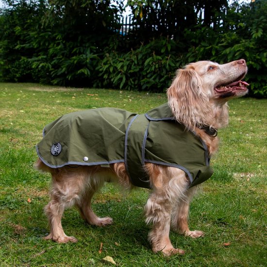 Ancol Muddy Paws Ultieme reflecterende hondenjas, zilver - waterbestendige fleece gevoerde jas met ritssluiting harnas gat en borstbeschermer - Large