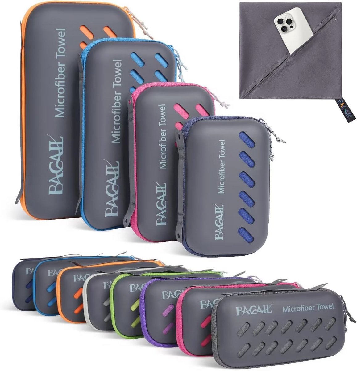 Microvezel Reishanddoek - Sneldrogend en Super Absorberend voor Sport, Camping, Zwemmen en Yoga