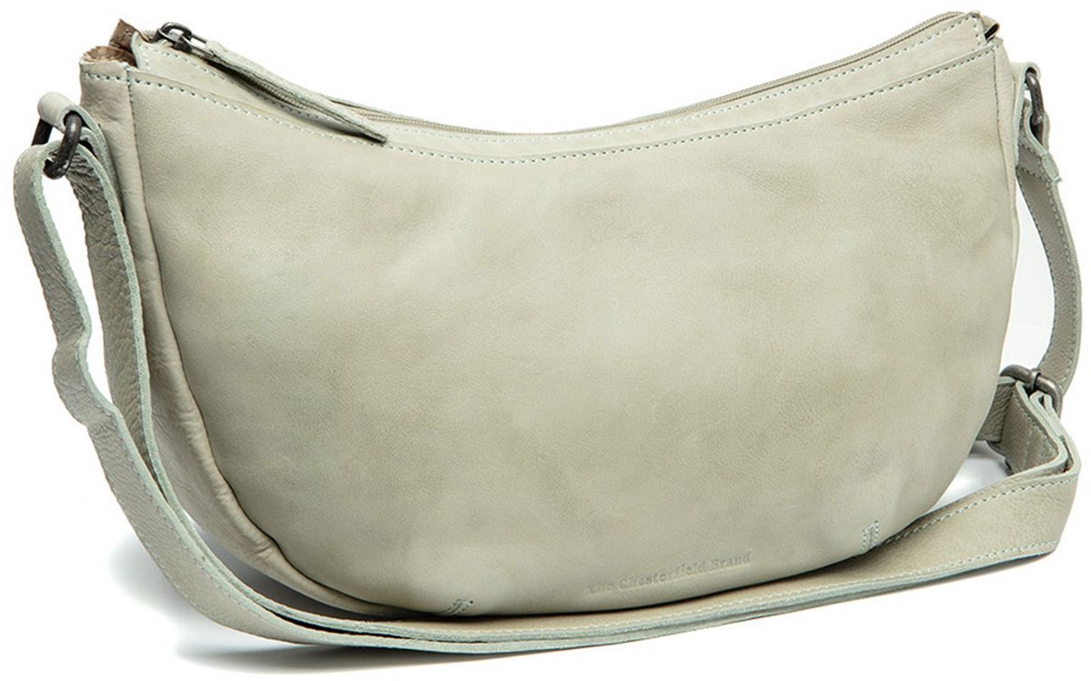 The Chesterfield Brand Leren Schoudertas Clarita Shoulderbag Ocean Blue Kaki