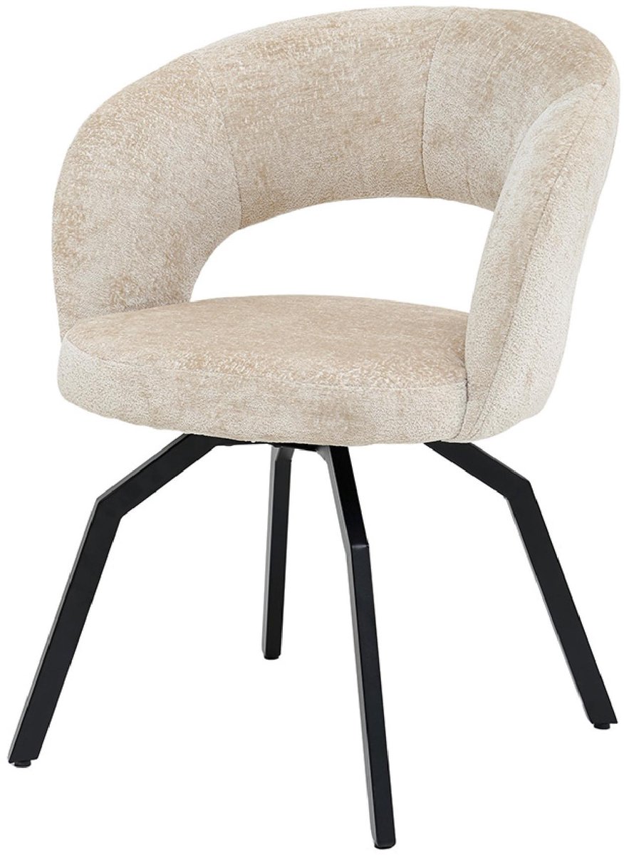 PTMD Eetkamerstoel Aranea - Beige - 63x62x81cm