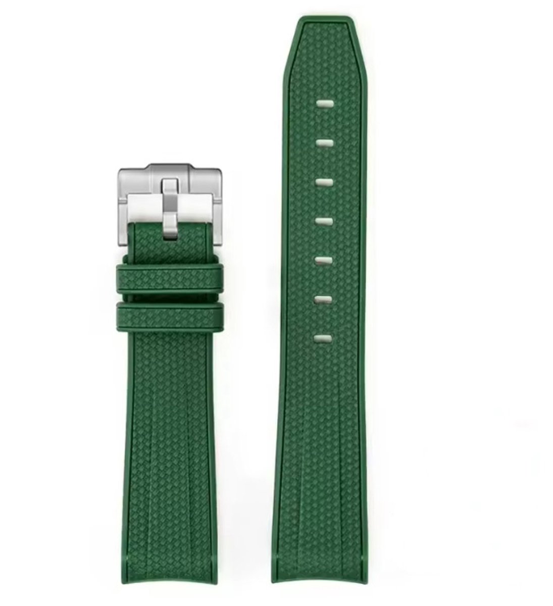 Actie4you® - Horlogeband Geschikt voor Omega MoonSwatch - Swatch - Rolex - SEIKO - Speedmaster - Rubberen horlogeband met perfecte pasvorm - 20mm - Groen