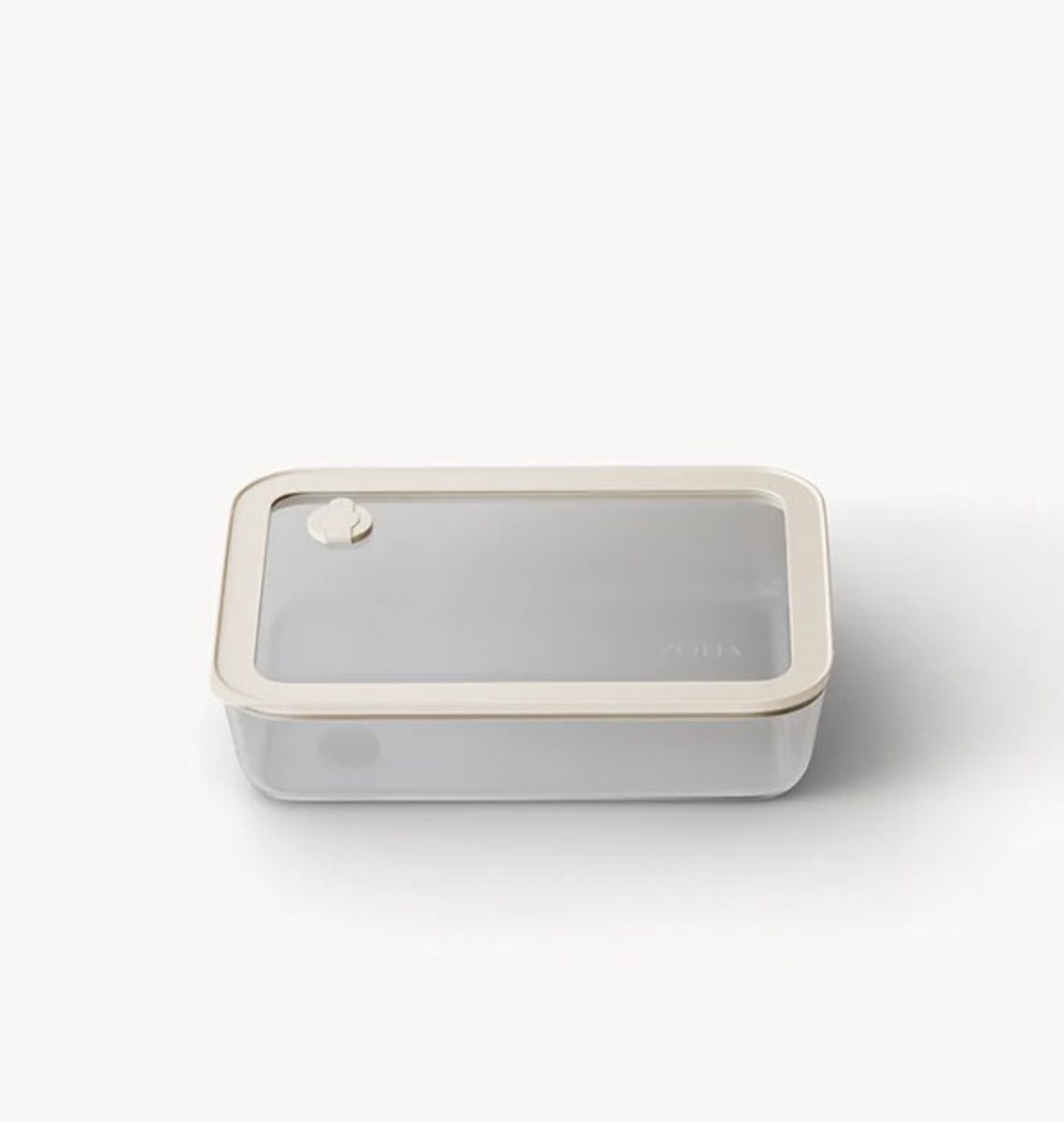 Zoha Vershoudbak Rechthoekig 820 ml – Glas – Luchtdicht – BPA-vrij – Beige-Transparant