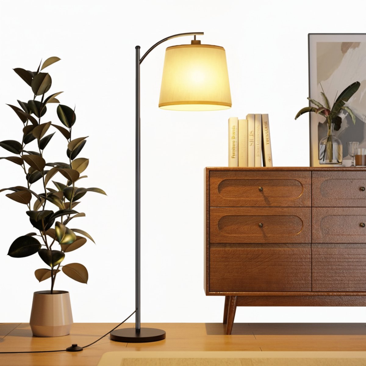 White-Label® Booglampen Staand Voerlamp - Vloerlampen Woonkamer