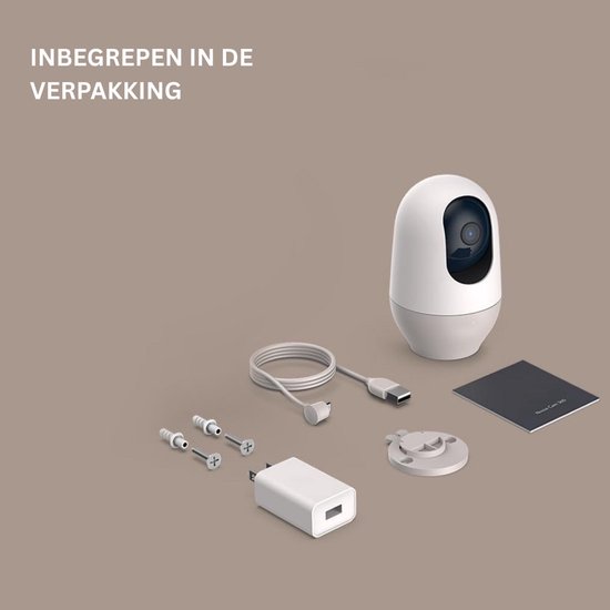 Thuys – Hondencamera – Huisdiercamera – Babyfoon Met Camera En App – Baby Monitor – Wit — afbeelding 2