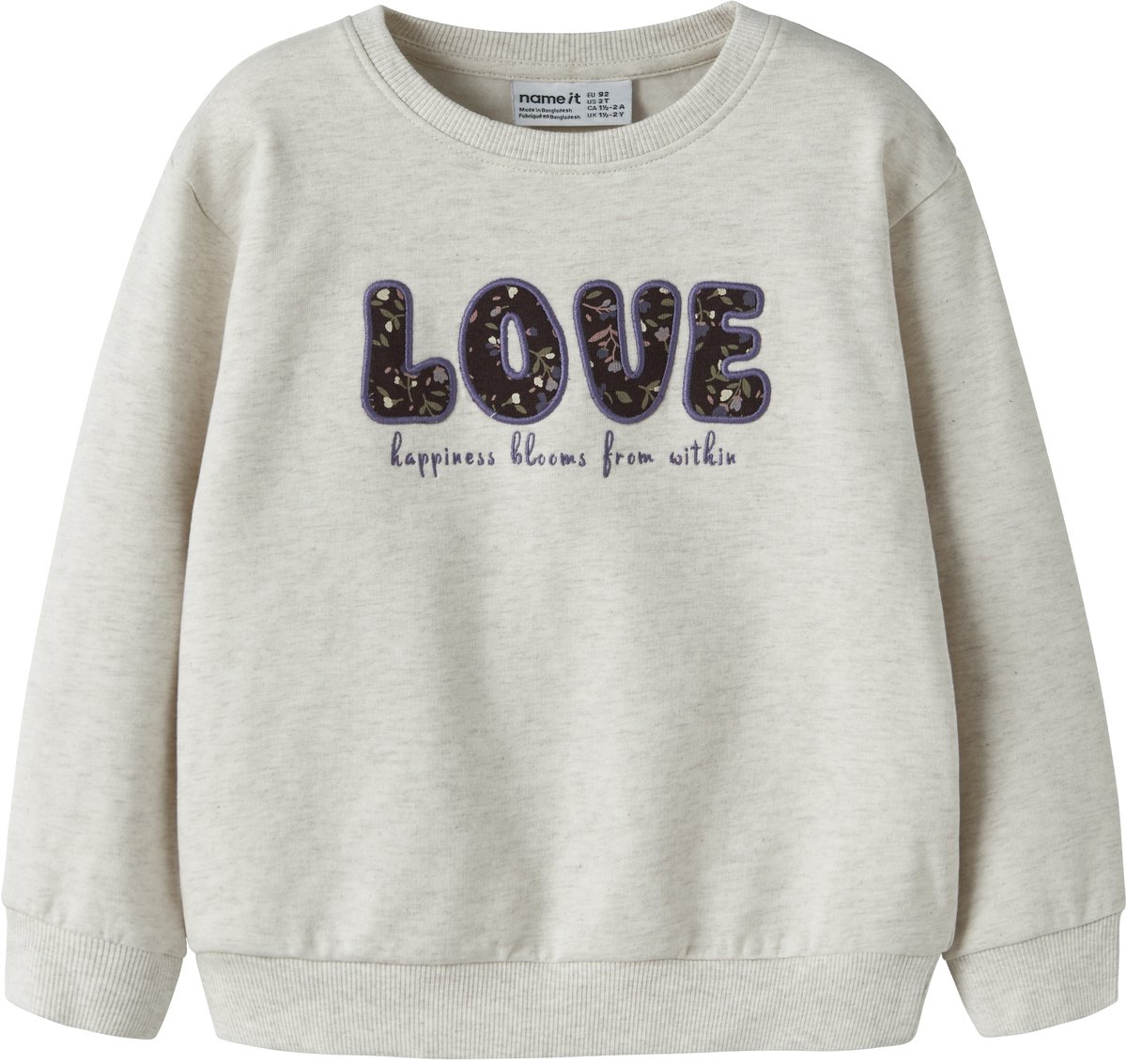 NAME IT - NMFOCLOVE LS NREG SWEAT BRU - Meisjes - Sweaters