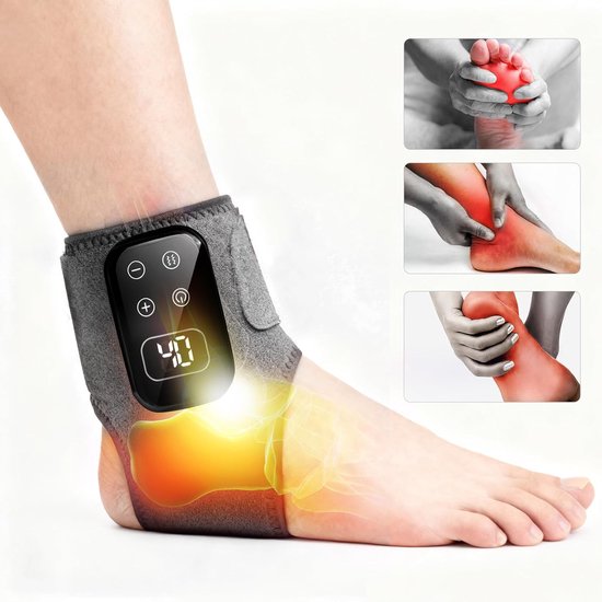 Voetmassager - Draadloze voetmassager met 3 standen en 5 warmteniveaus ...