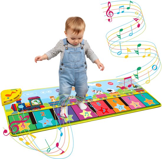 Magische Kinder Pianomat - Muziekmat - Speelgoed 2 Jaar - Speelgoed 3 Jaar - Speelgoed 4 Jaar - Speelgoed 5 Jaar - Montessori Speelgoed - Educatief Speelgoed - Jongens Speelgoed - Meisjes Speelgoed - Kinderspeelgoed
