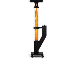 FireRocket Pro Pelletkachel – Terrasverwarmer op Houtpellets – 170 cm – Mobiel met Wielen – Milieuvriendelijk & Rookvrij – Buitenhaard Tuin & Terras