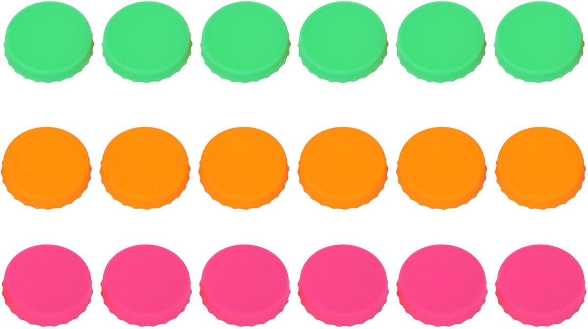 18 Pcs Soft Multi Color Silicone Spill Proof Fabric Reusable Soda Lids - Universele Spill Proof Covers voor Standaard Drank, Bier en Frisdranken