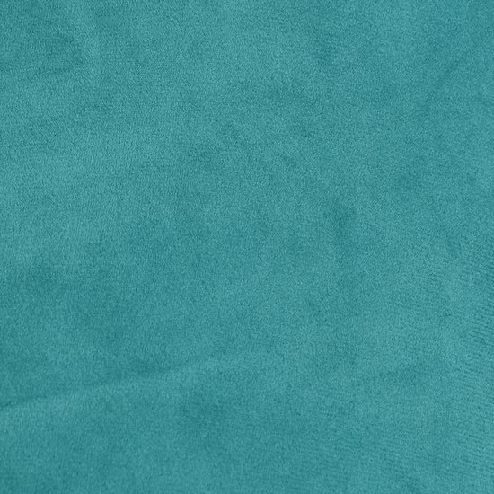 Gladde, turquoise fluwelen stof.