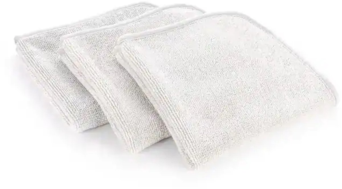 The Rag Company Premium FTW Twisted Loop Microvezel doek Light Grey 3-Pack Glasdoek