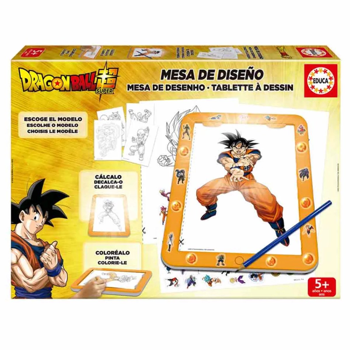 Educa Dragon Ball Ontwerptafel Geel