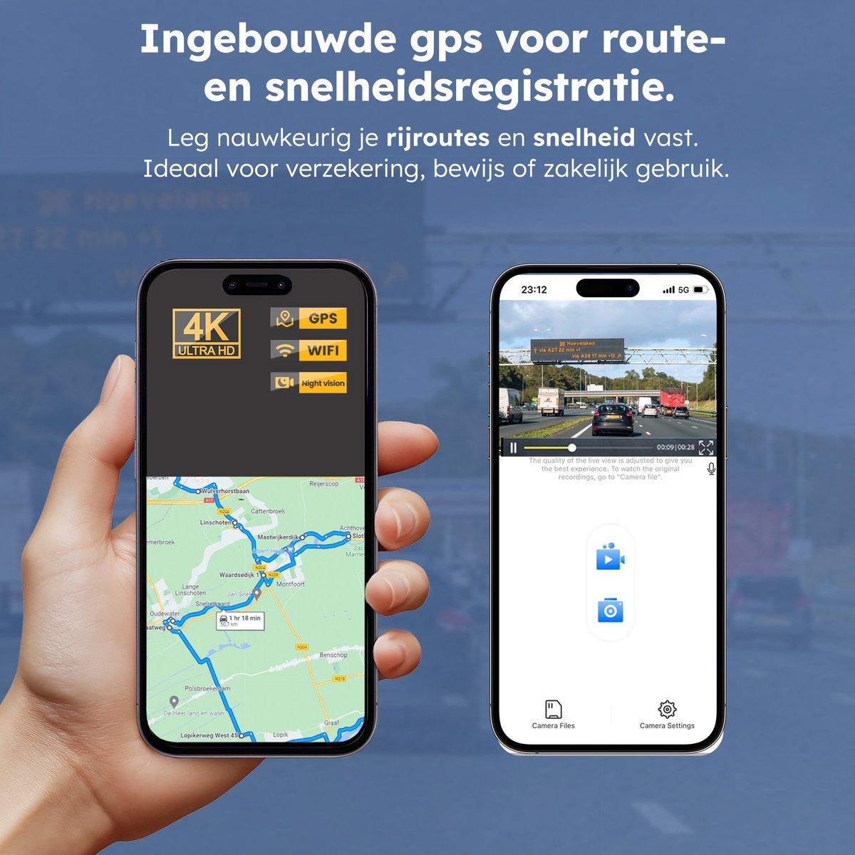 Faas Dashcam - Incl. GPS functie - met 64GB SD - 4K Full HD thumbnail 5