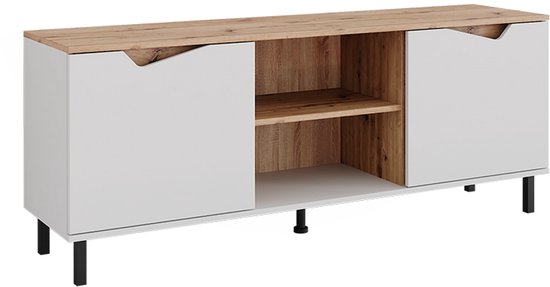Vicco Fyrk TV-meubel - 226 x 93 cm Antiek hout tv-me