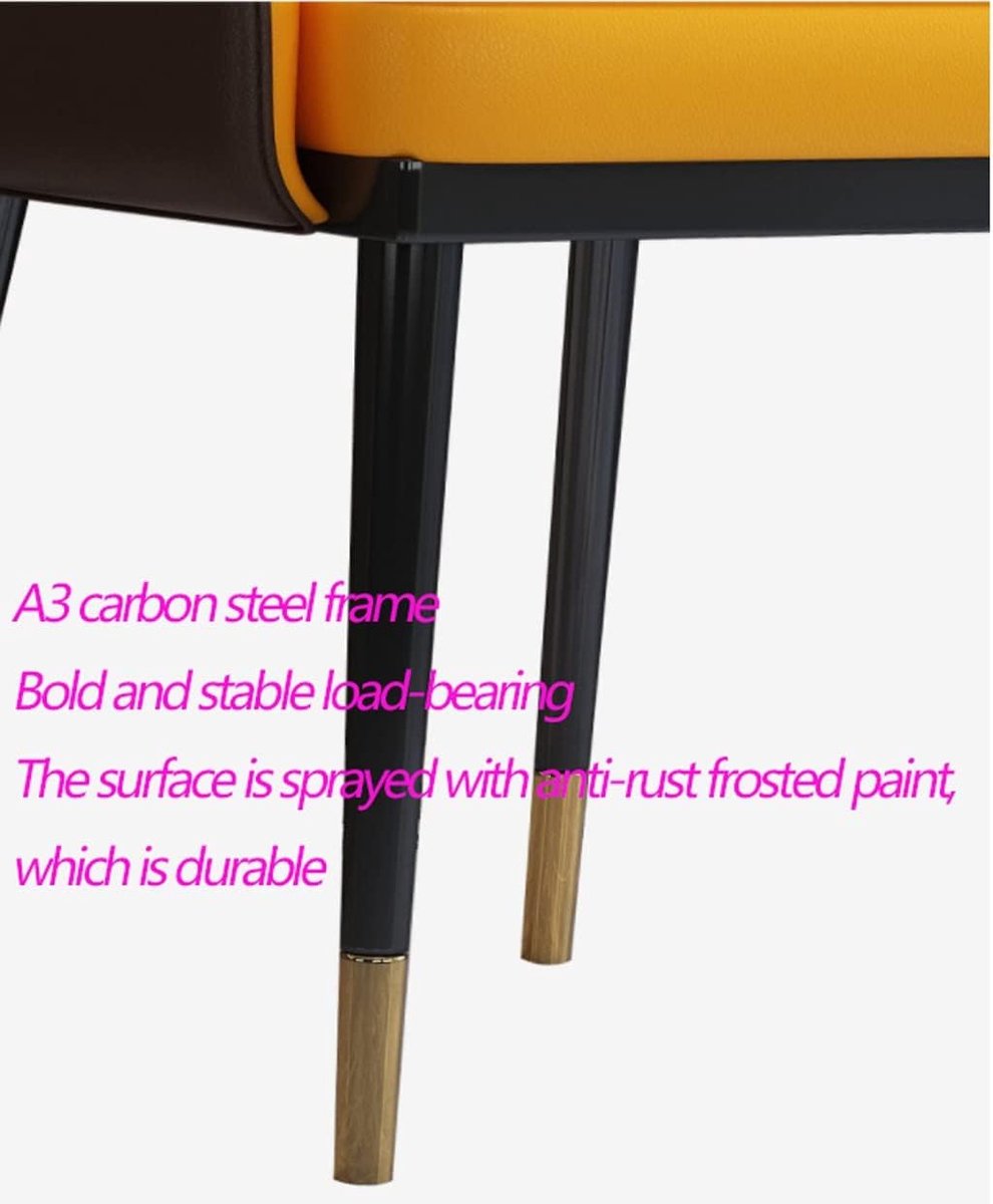 Luxe Set van 6 Eetkamerstoelen - 52x87 cm - Grijs - Novihome