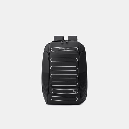 Hedgren Handle M P Sac à dos 15,6 pouces avec 2 compartiments et protection RFID – Taille moyenne – Noir