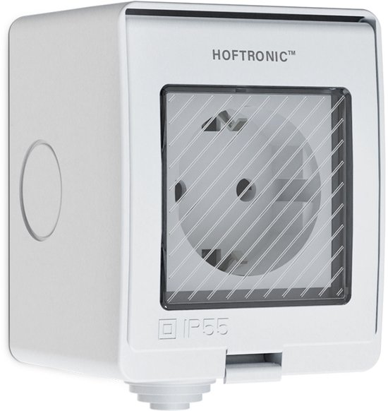 HBN Wifi-stopcontact, voor buiten, 16 A, smart home timer voor buiten