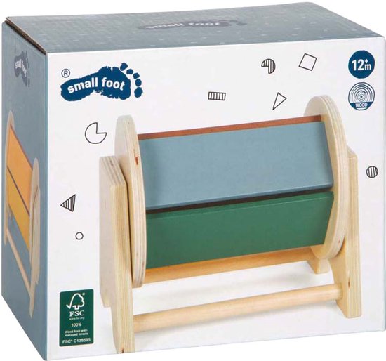 Small Foot - Houten Montessori Draaiende Trommel FSC van Small Foot — afbeelding 2