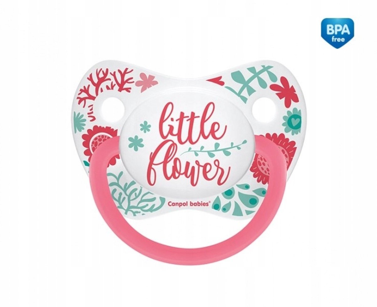 Canpol Babies Siliconen Speen 0-6 Maanden - Boho Bloemen