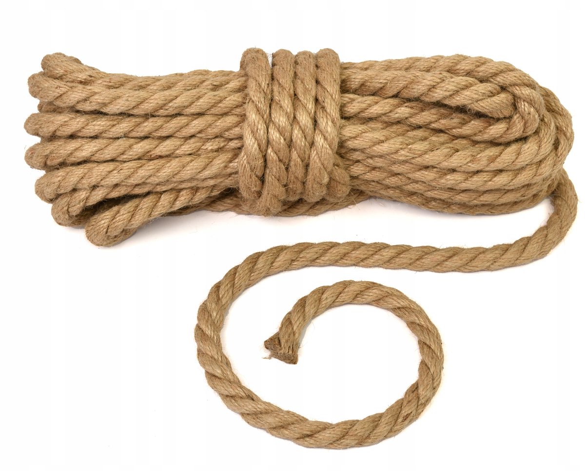Sterke Jutekouw Touw 18mm 15m - Decoratief & Zeilvaart