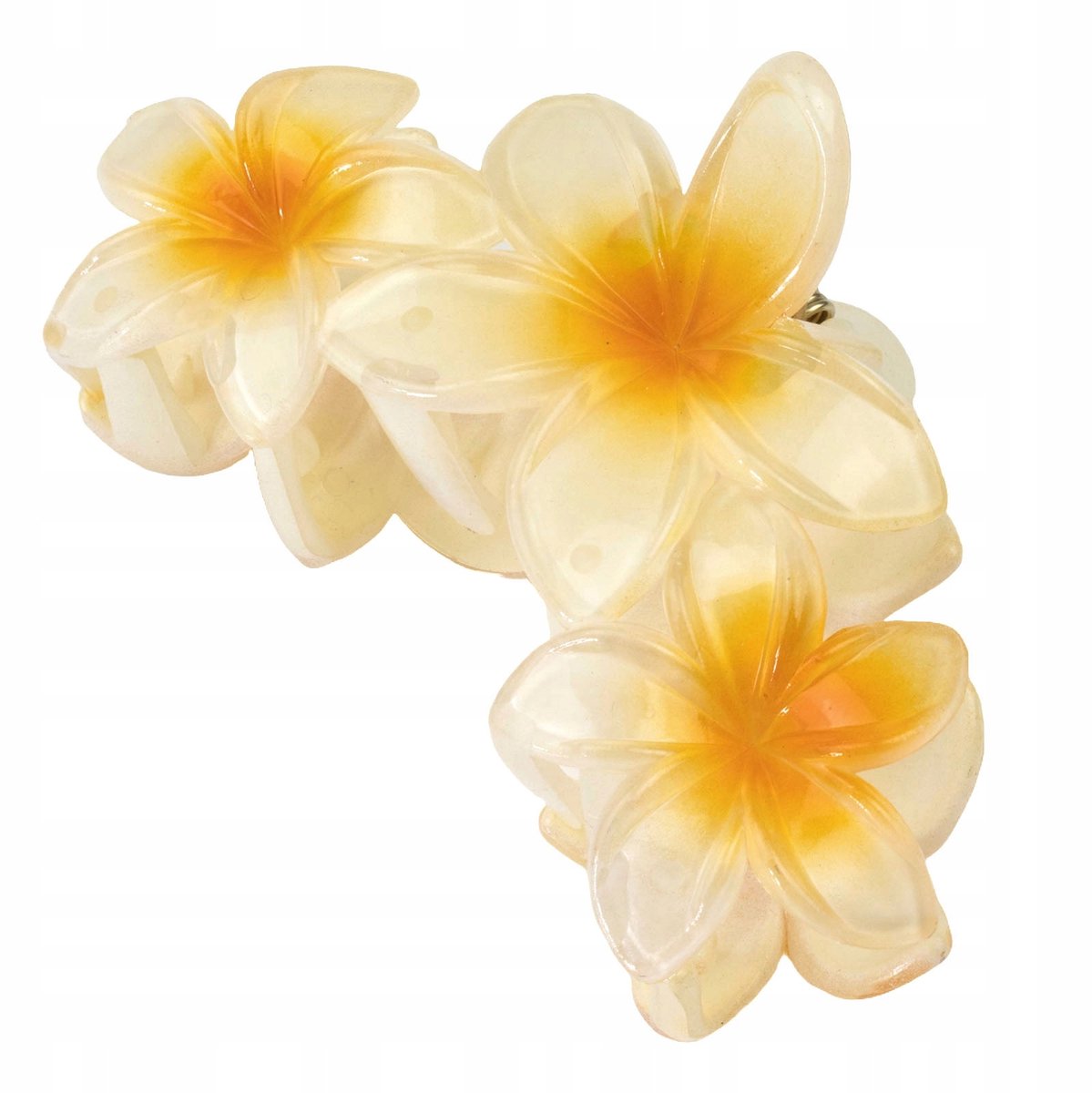 Grote Hawaii Bloem Haarclip Klem Plumeria Stijl