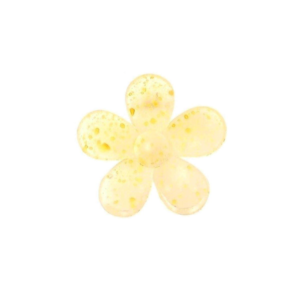 Bloemvormige haarclip, gele tinten, 1 st.