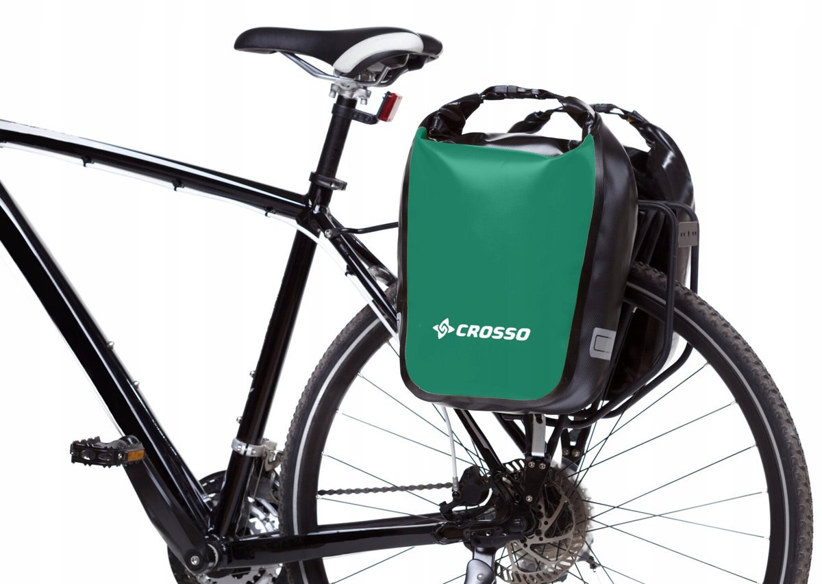 Crosso Dry 30 Fietstassen Set - Waterdicht & Duurzaam - Groen