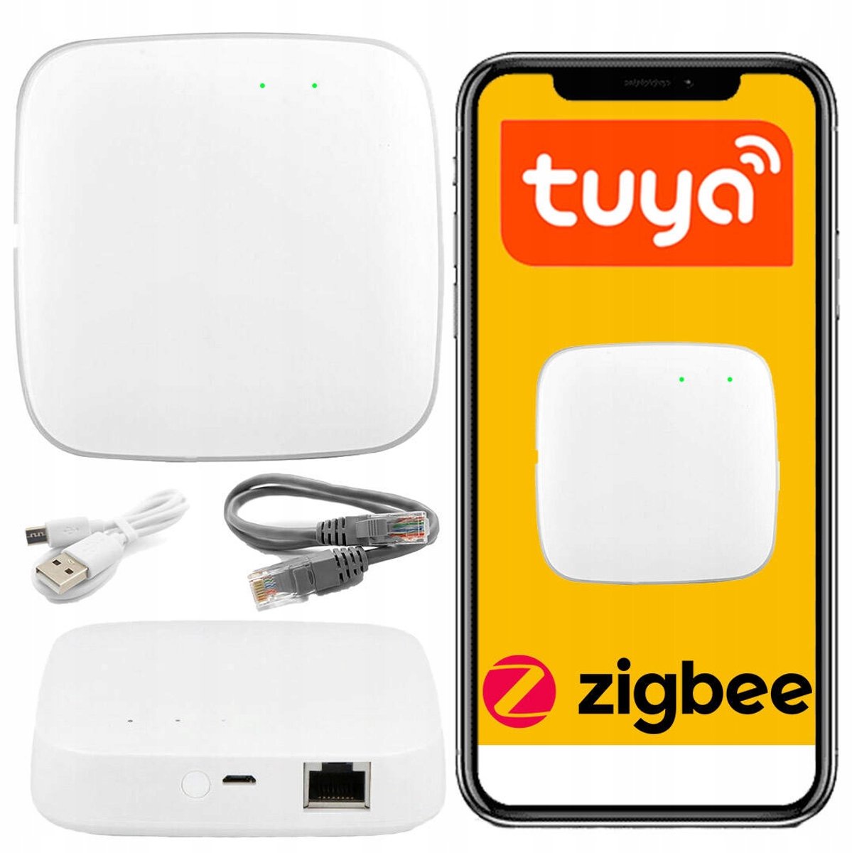 Tuya Zigbee 3.0 Gateway Ethernet LAN RJ45 Hub voor 128 Apparaten