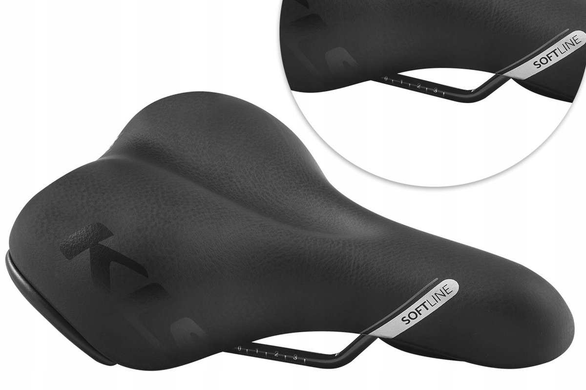 Kellys Softline Gel Fietszadel Zwart 257x187mm