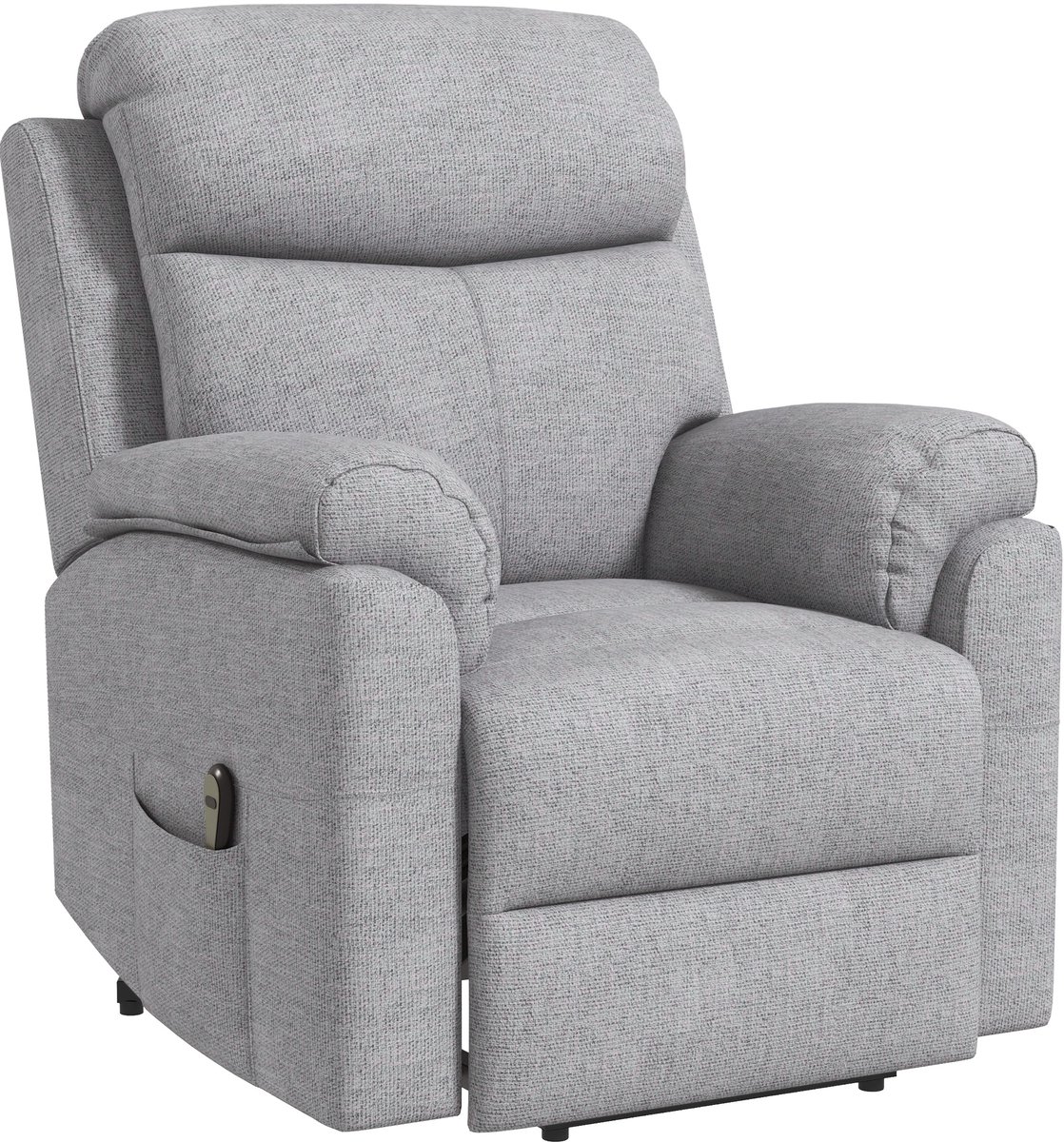 Sta op stoel elektrisch - Relaxfauteuil - Zetel - Stof - 1 persoons - Met armleuning - Zeer comfortabel - Elektrisch - Grijs