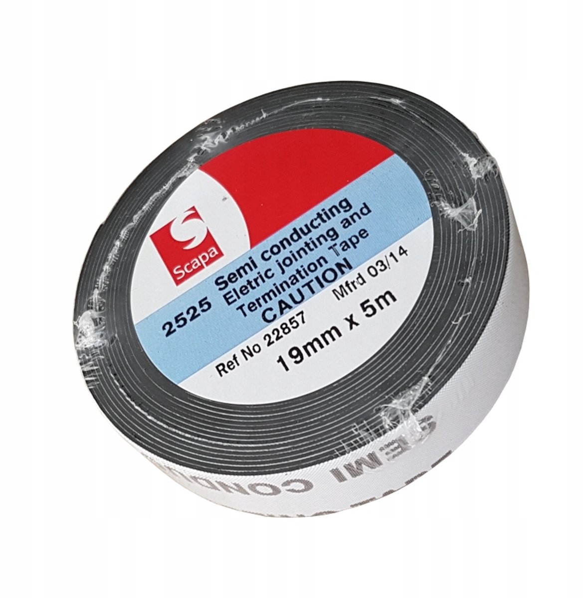Zelfvulcaniserende halfgeleidende tape 0,75 mm/19 mm/5 m zwart