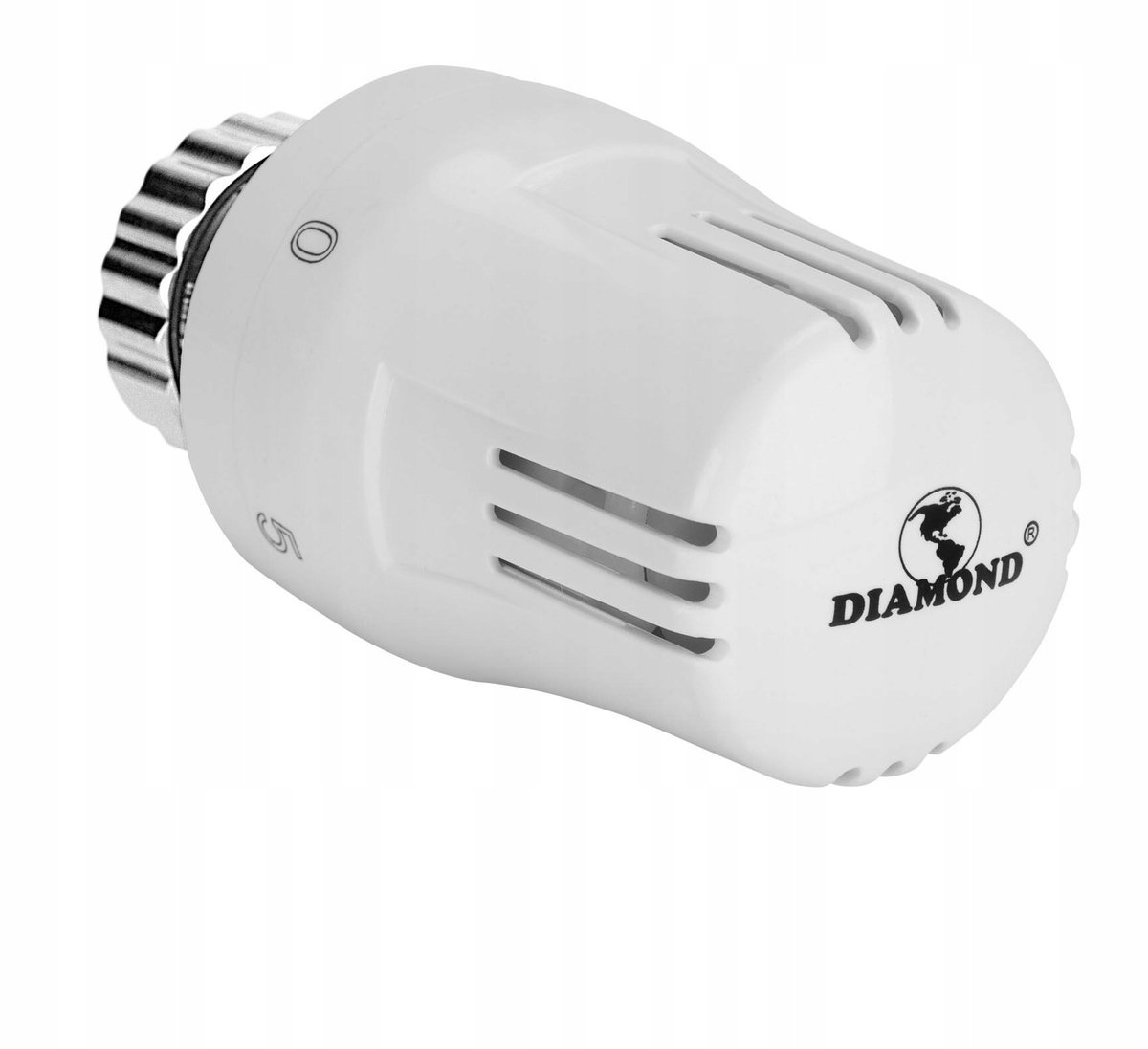 Thermostatische Radiatorknop M30 x 1,5 Wit Diamant