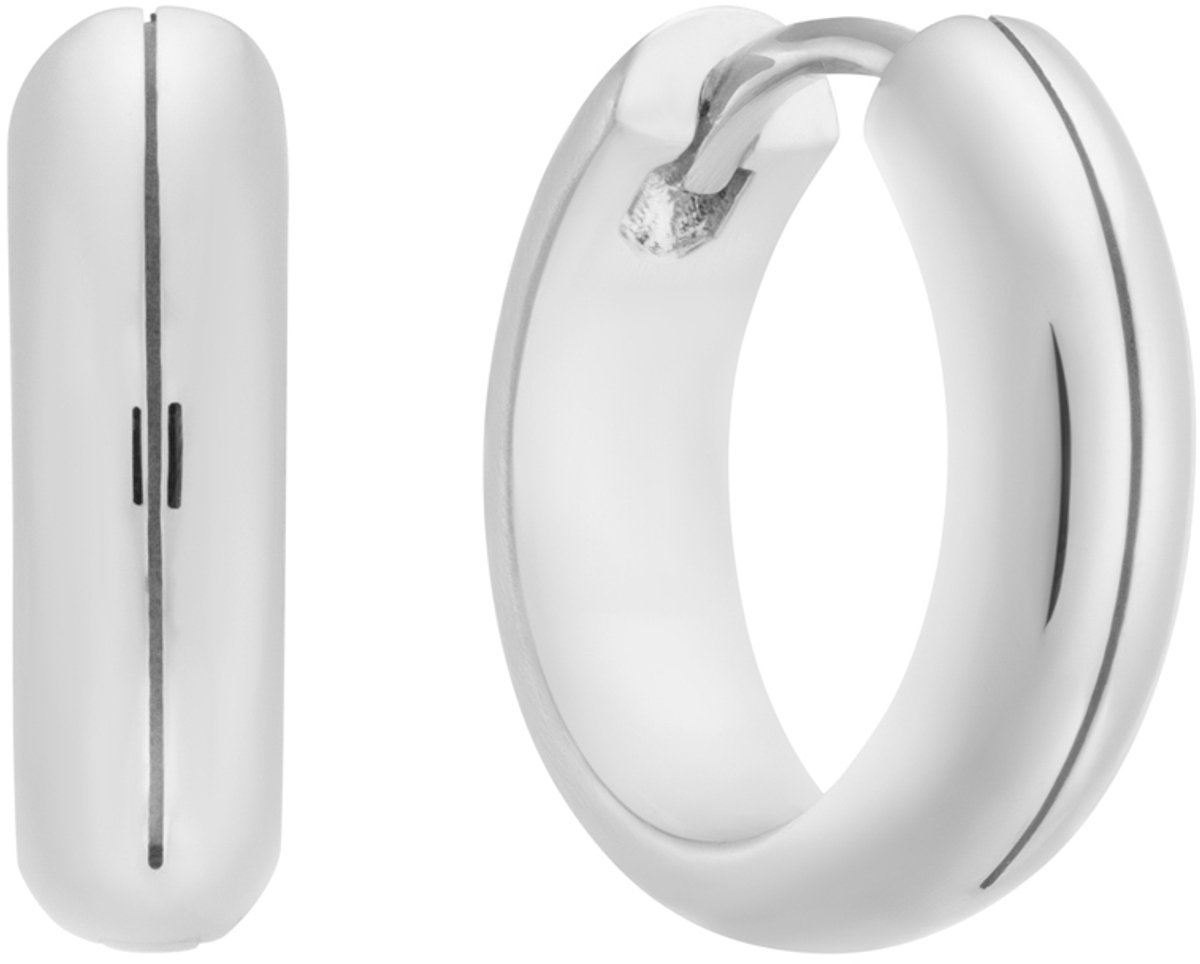 Glow 107.2660.12 Dames Oorbellen - Oorringen - Sieraad - Zilver - 925 Zilver - 12 mm lang