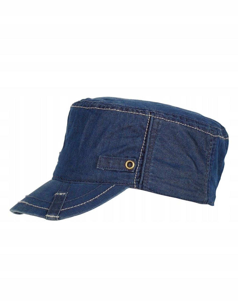 Döll Jeans Pet met Vizier, Maat 51 - Blauw
