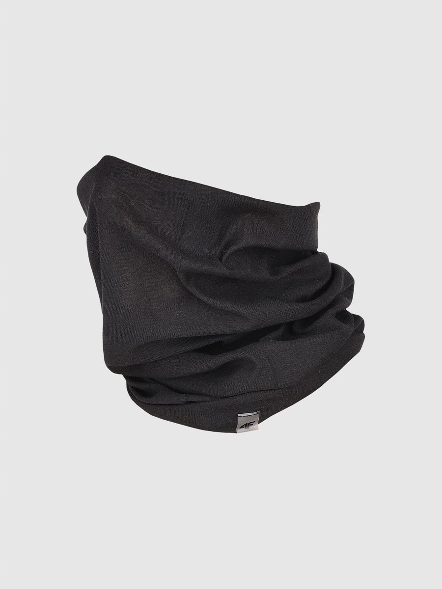 4F Unisex Bandana - Multifunctionele Sjaal/Mondkap - Zwart