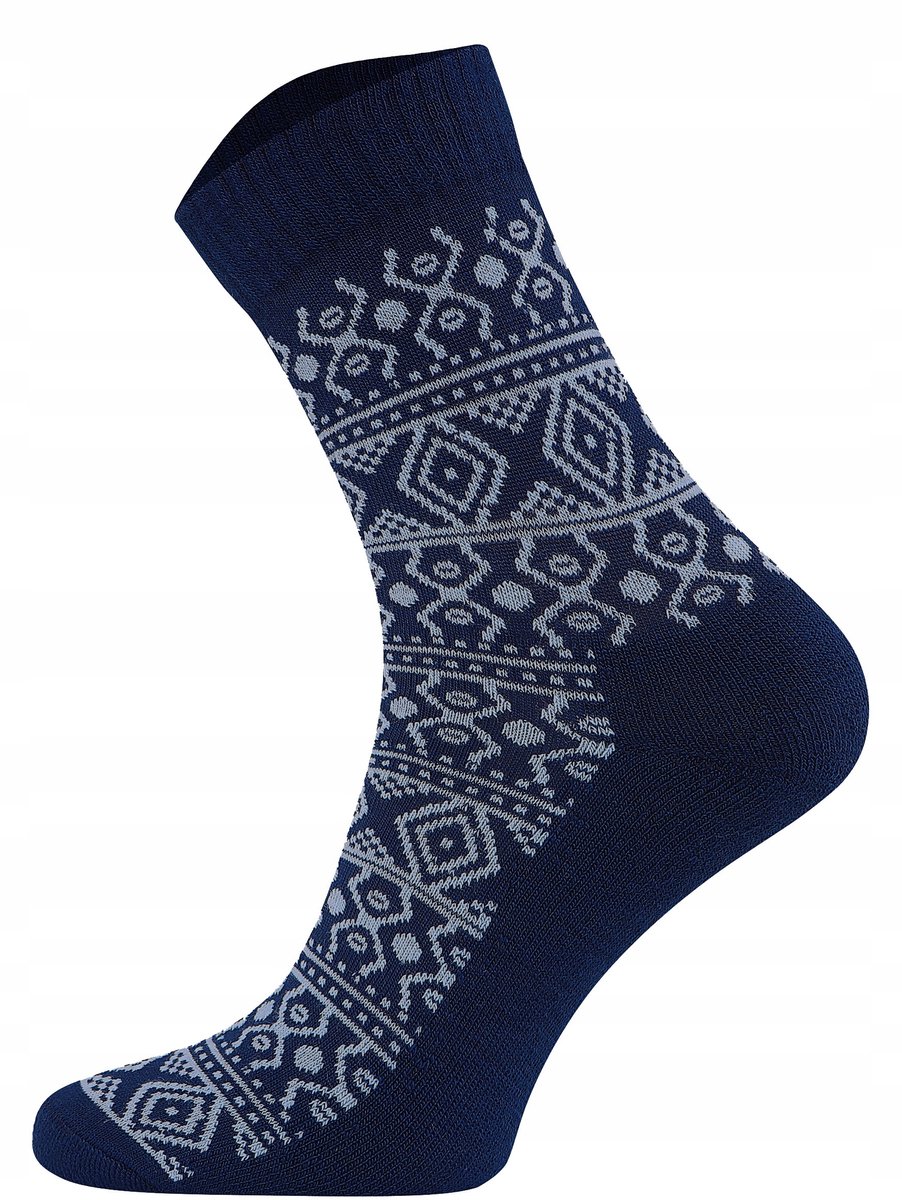 Comodo DailyAztec Merino Wandelsokken Warm & Ademend Blauw
