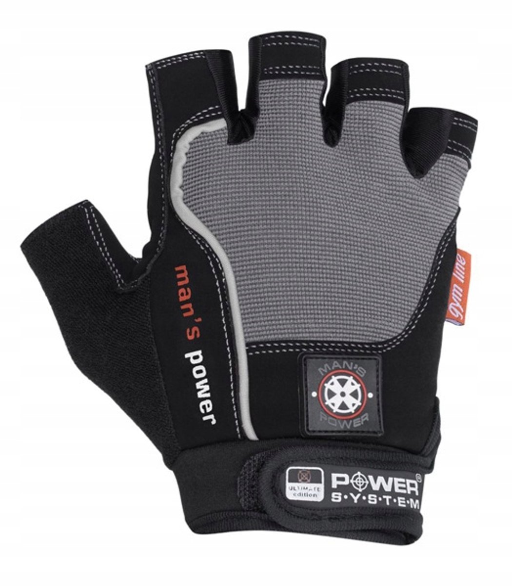 POWER-SYSTEM Trainingshandschoenen Heren Grijs Maat S